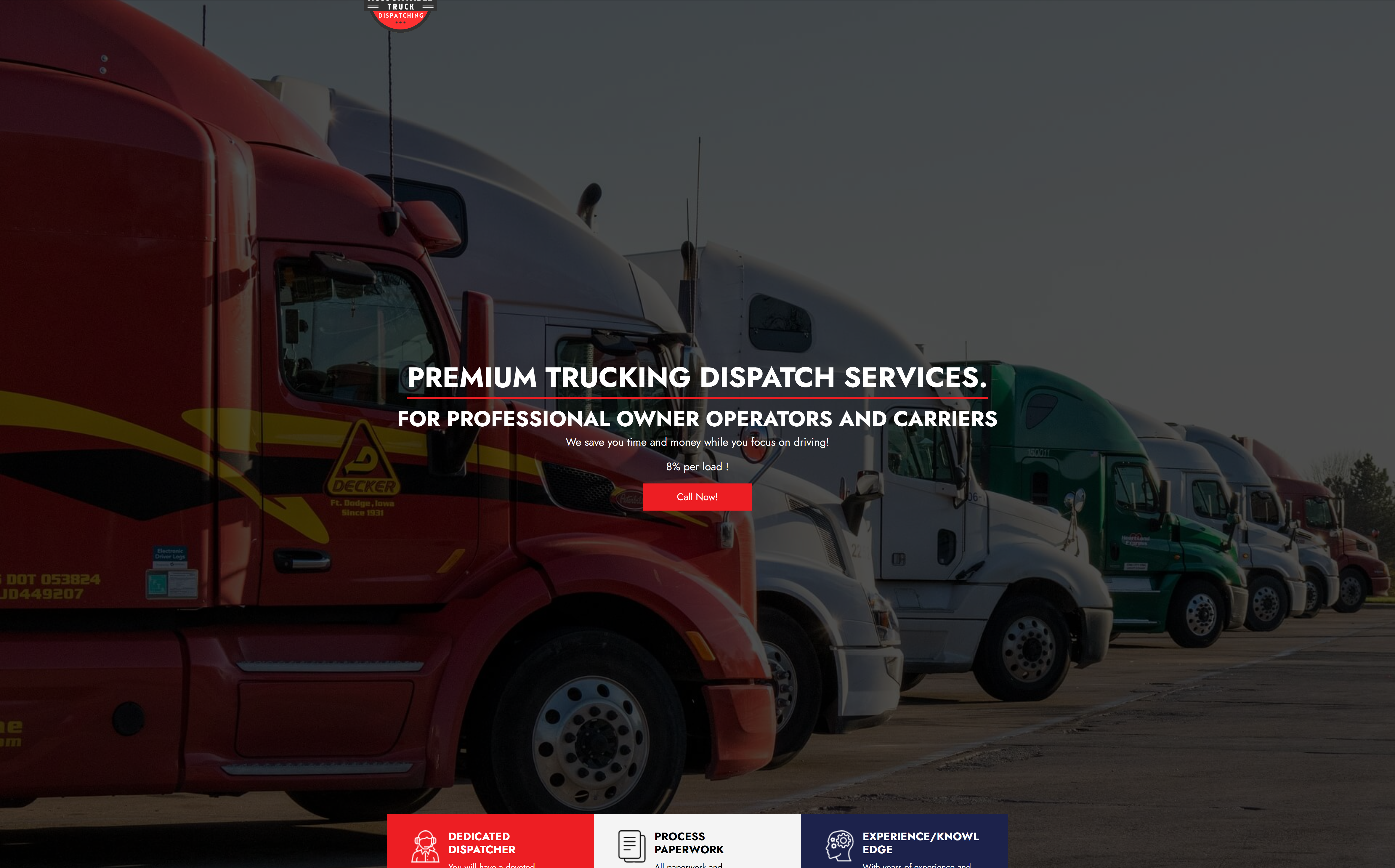 accountable truck dispatching website development and seo